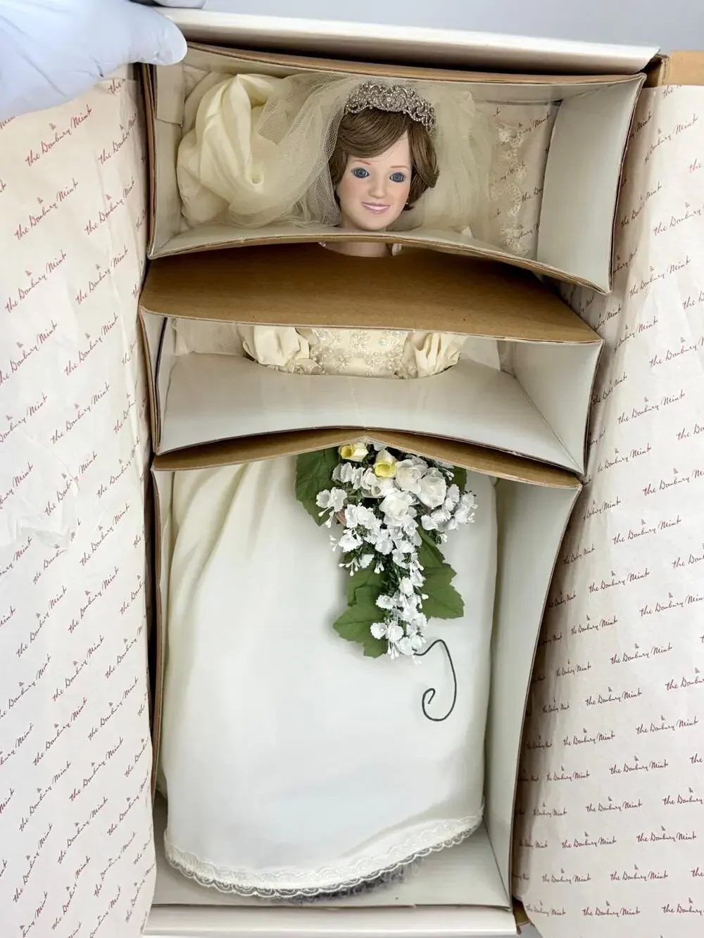 NIB Danbury Mint Princess Diana Bride Doll Commemorative Edition w/ Box NRFB